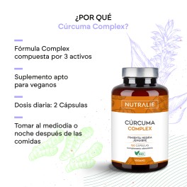 NUTRALIE TURMERIC CURCUMA COMPLEX 120 CAPSULAS
