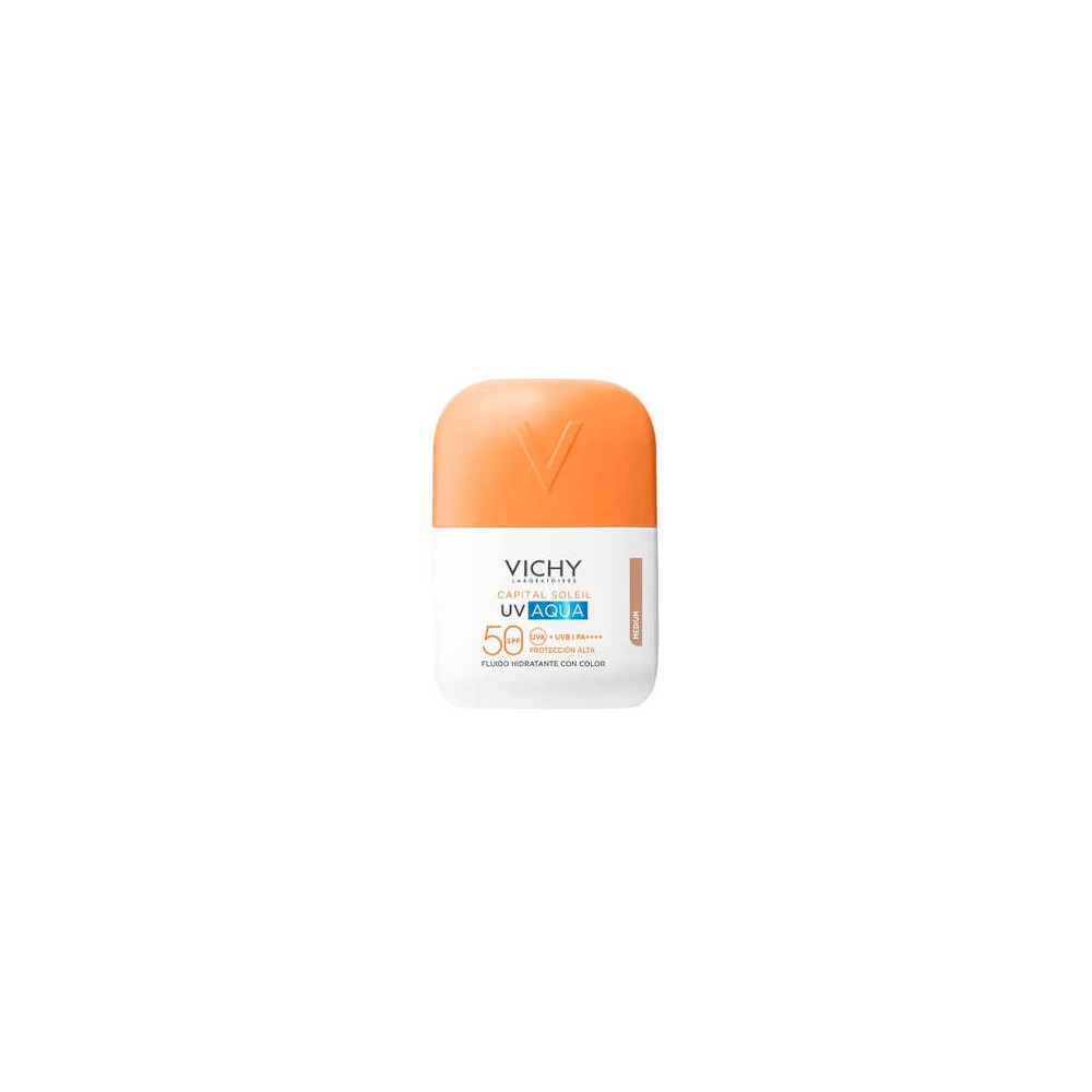 VICHY CAPITAL SOLEIL UV AQUA FLUIDO HIDRATANTE SPF 50 50 ML COLOR TONO CLARO