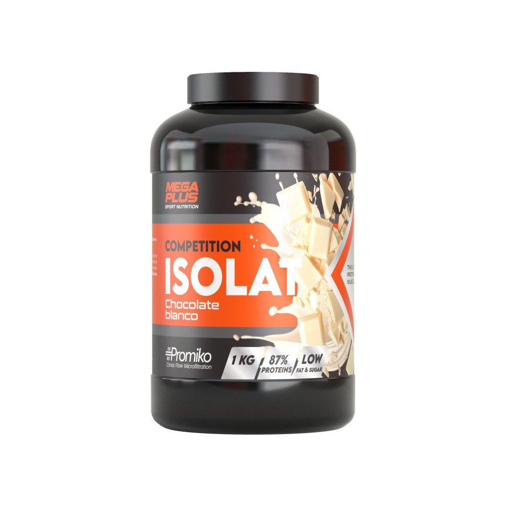 MEGA PLUS SPORT NUTRITION COMPETITION ISOLAT CHOCOLATE BLANCO 1KG