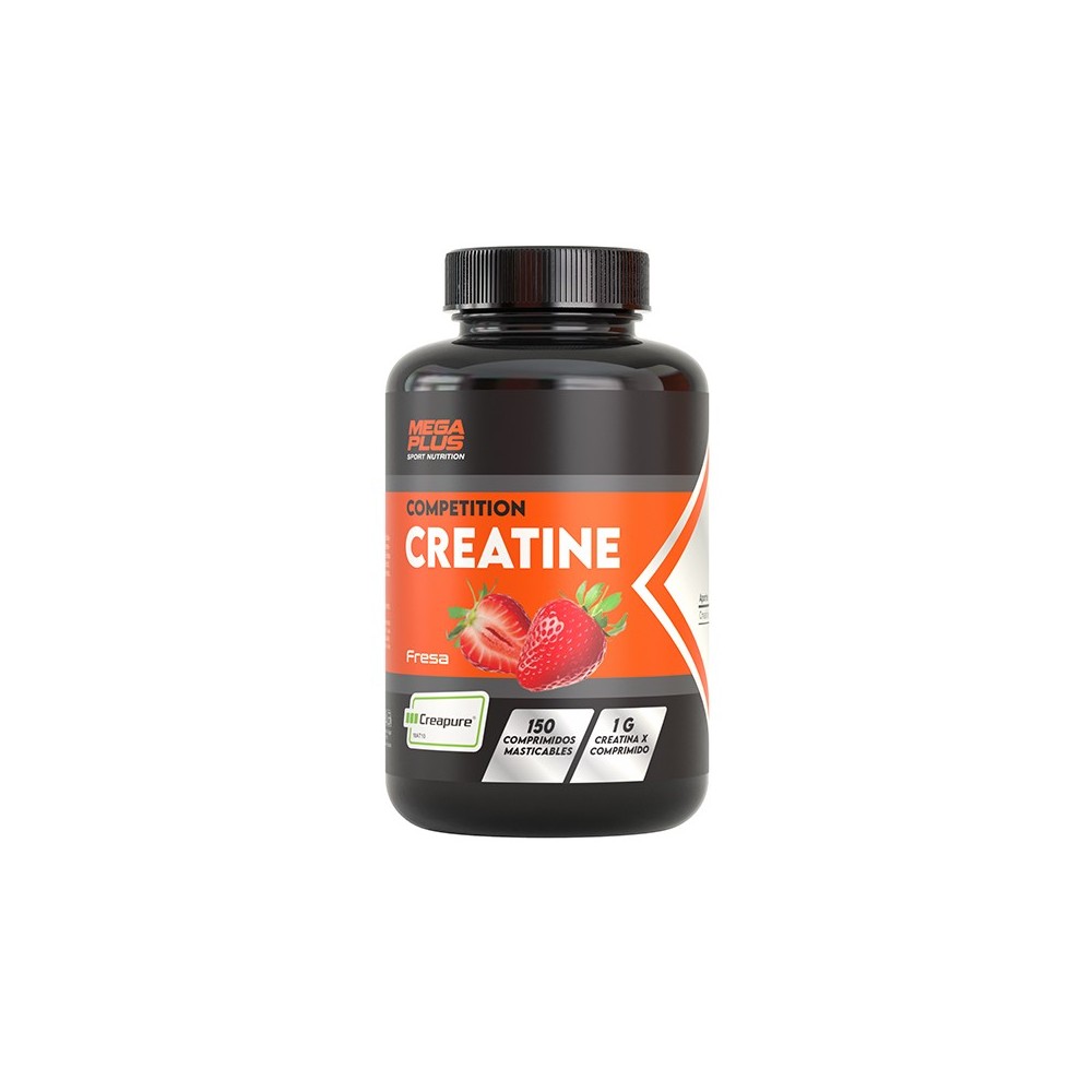 MEGA PLUS SPORT NUTRITION CREATINA MASTICABLE FRESA 150 COMPRIMIDOS
