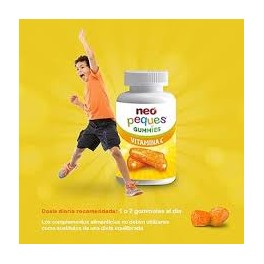 NEO PEQUES GUMMIES VITAMINA C 30 CARAMELOS MASTICABLES SABOR NARANJA