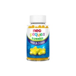 NEO PEQUES GUMMIES OMEGA-3 DHA 30 CARAMELOS MASTICABLES SABOR LIMON