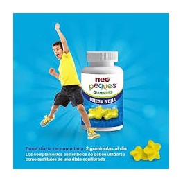 NEO PEQUES GUMMIES OMEGA-3 DHA 30 CARAMELOS MASTICABLES SABOR LIMON