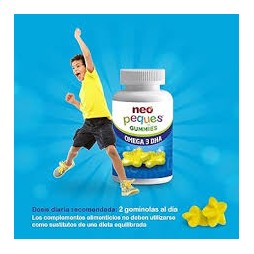 NEO PEQUES GUMMIES OMEGA-3 DHA 30 CARAMELOS MASTICABLES SABOR LIMON