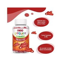 NEO PEQUES GUMMIES PROBIOTIC 30 CARAMELOS MASTICABLES SABOR FRESA