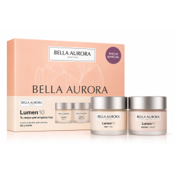 COFRE Bella Aurora Lumen 10 Antiedad y Antimanchas Día 50 ml + REGALO Lumen 10 Noche 50 ml