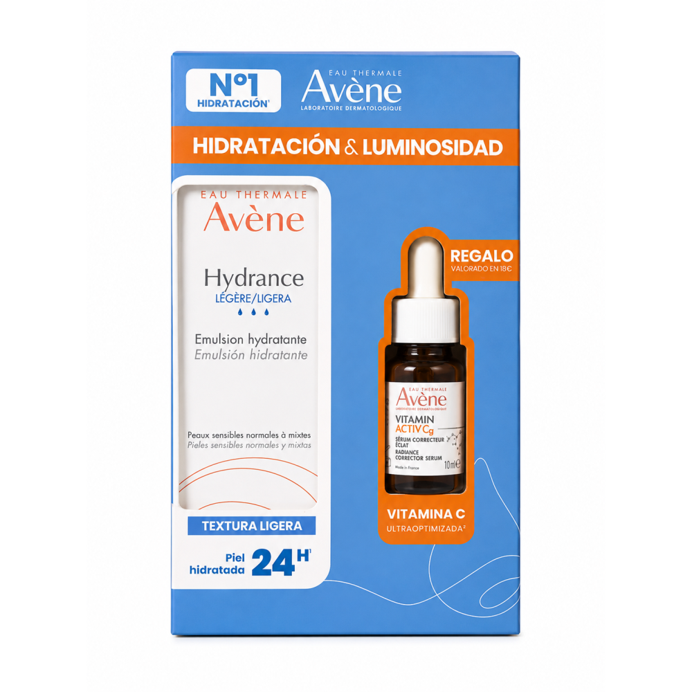 COFRE Avène Pack Hydrance Emulsión Hidratante Ligera 40ml + REGALO Sérum Vitamin Activ Cg 10ml