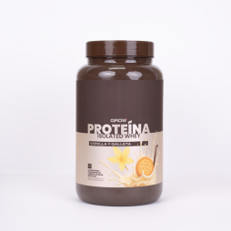 GROW NUTRITION PROTEINA ISOLATED WHEY VAINILLA Y GALLETA 1KG