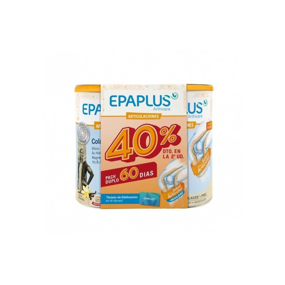 EPAPLUS ARTHICARE POLVO ANTIOX 60 DIAS 2 ENVASES 328 G DUPLO SABOR VAINILLA