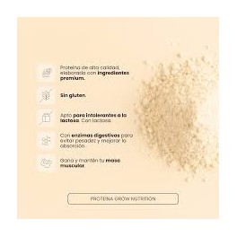 GROW NUTRITION PROTEINA VAINILLA  Y GALLETA 500G