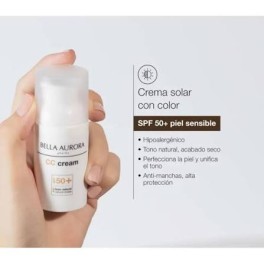BELLA AURORA CREMA COLOR ANTI-MANCHAS SPF 50+ PIEL SENSIBLE 1 ENVASE 30 ML