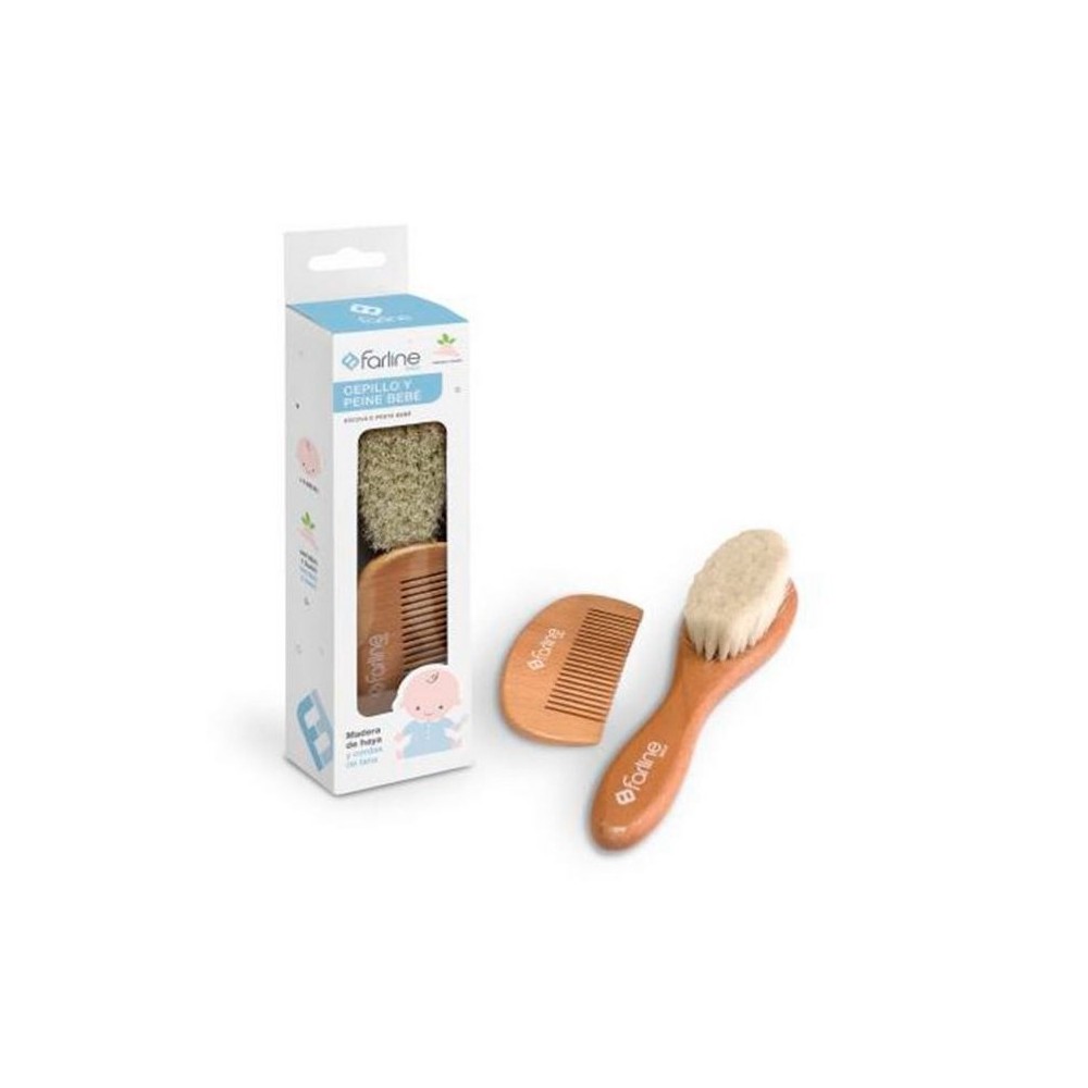 SET DE CEPILLO Y PEINE BEBE FARLINE