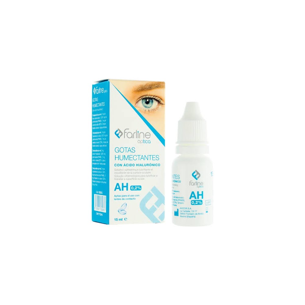 FARLINE OPTICA GOTAS HUMECTANTES AH 0.2% GOTAS OFTALMICAS ESTERILES 1 ENVASE 15 ML