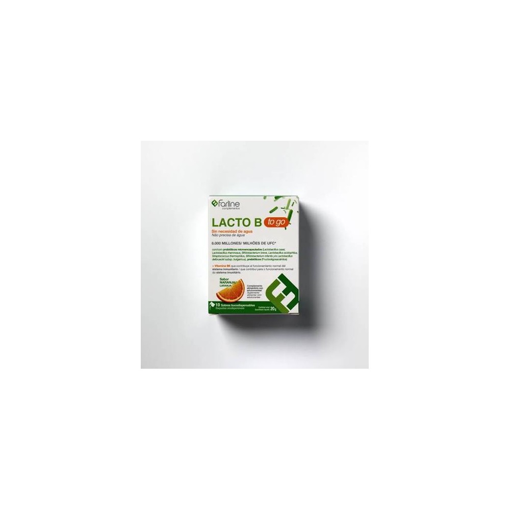 FARLINE COMPLEMENTOS LACTO B TO GO 10 SOBRES BUCODISPERSABLES 2 G