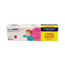 Fluor-Kin pasta dentífrica fresa 75ml + 25ml