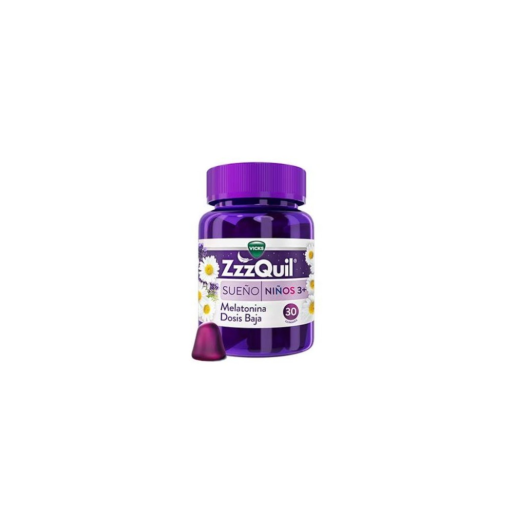 ZZZQUIL SUEÑO 3+ 30 GUMMIES SABOR FRUTOS DEL BOSQUE