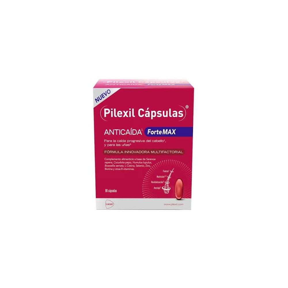 PILEXIL CAPSULAS ANTICAIDA FORTEMAX 90 CAPSULAS + CHAMPU 275ML