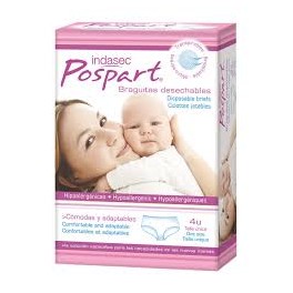BRAGA DESECHABLE INDASEC POSPART TALLA UNICA 4 U