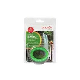 APOSAN PULSERA AROMATICA CITRONELA 3 UNIDADES COLOR TRANSPARENTE VERDE
