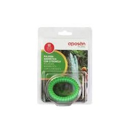 APOSAN PULSERA AROMATICA CITRONELA 3 UNIDADES COLOR TRANSPARENTE VERDE