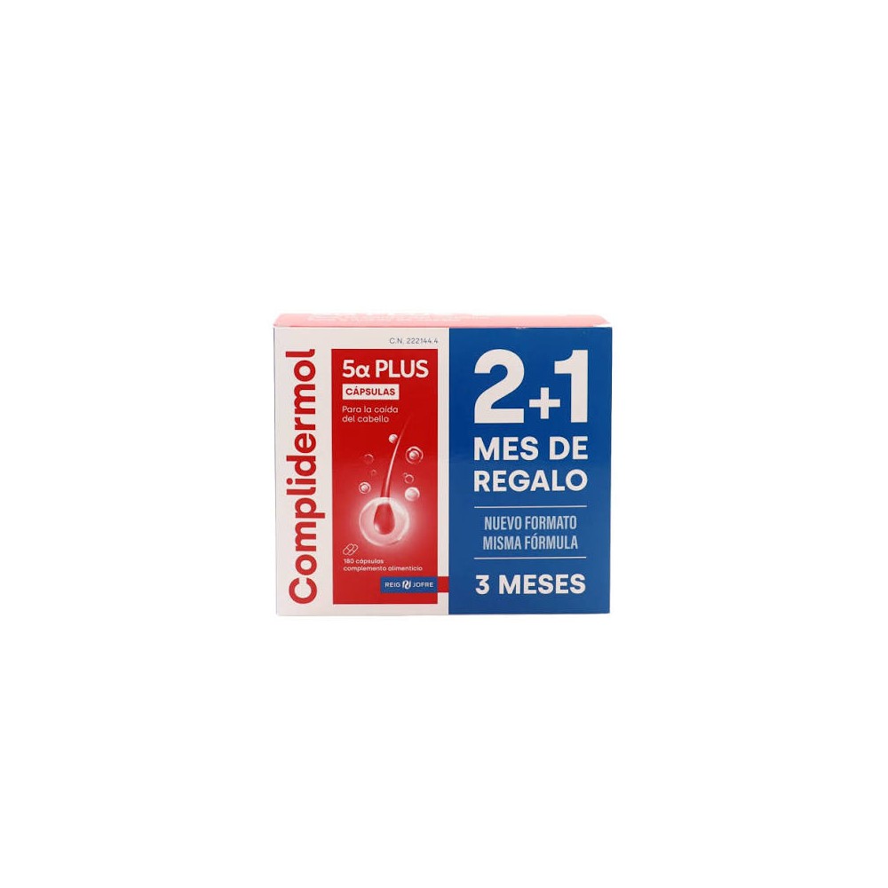 COMPLIDERMOL 5ALFA PLUS 180 CAPSULAS PACK 2 + 1