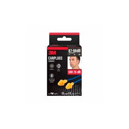3M tapones de oídos reutilizables 1 par