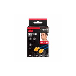 3M tapones de oídos reutilizables 1 par