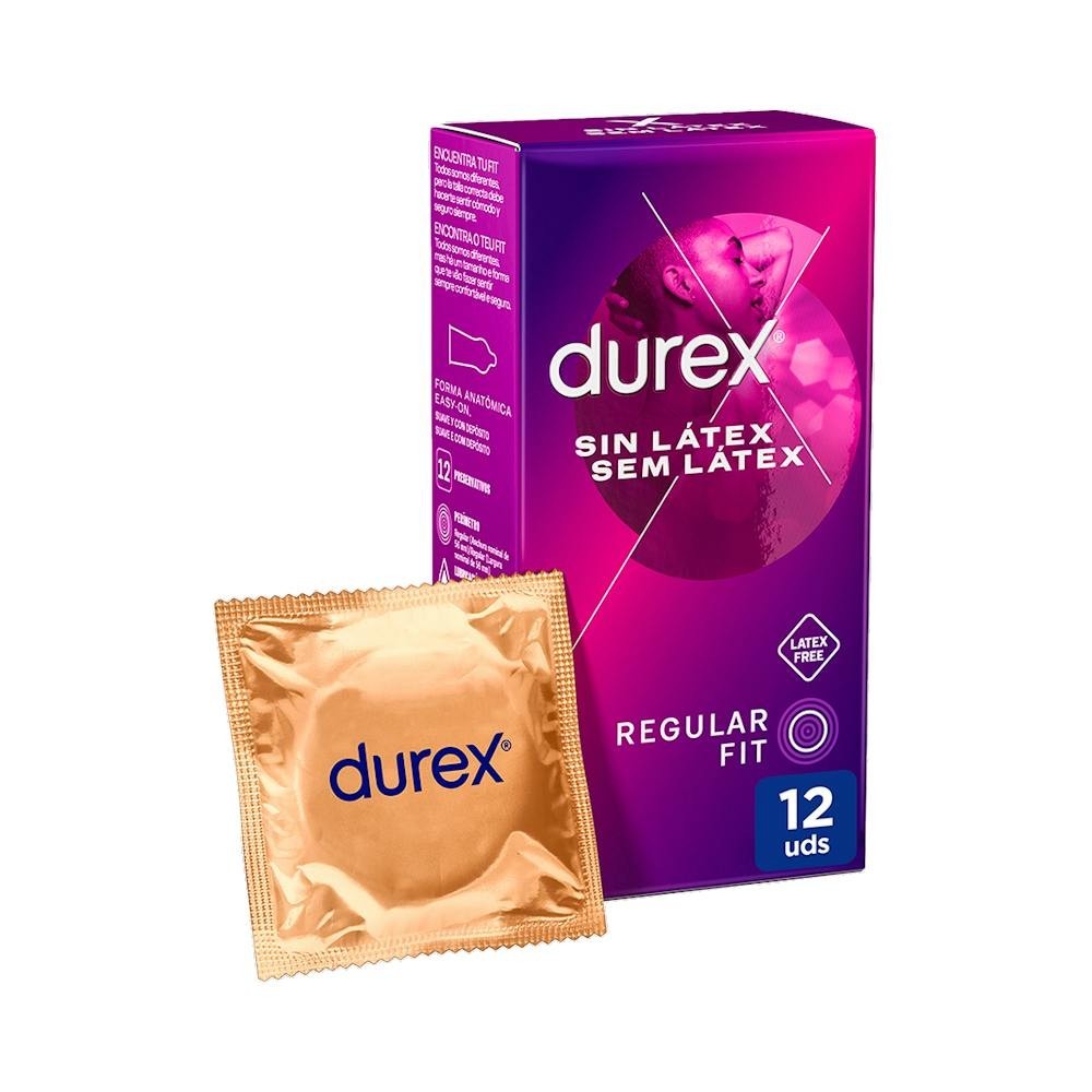 Durex Sin Látex Preservativos 12uds