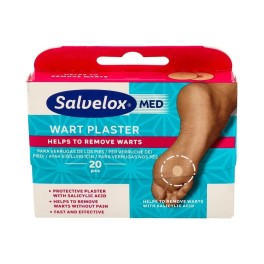 Salvelox Med Wart Plaster Verrugas Apósito Adhesivo 20uds