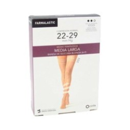 Farmalastic Media Larga blonda (A-F) compresión normal T-reina camel 1 Par