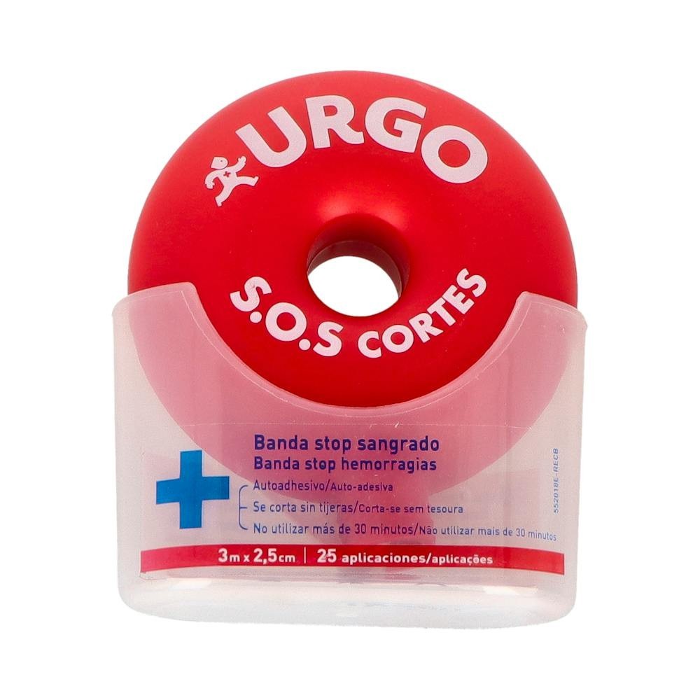 Urgo SOS Cortes Banda 2.5cm x 3m