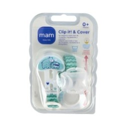MAM Broche Para Chupete Clip It! & Cover
