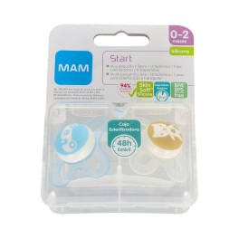Mam Baby Chupete Silicona Start 0-2 M Azul