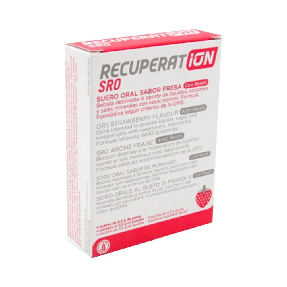 Recuperat-ion Suero Oral 4 sobres Strawberry