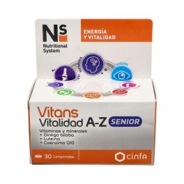Cinfa Complemento Alimenticio Vitans Vitalidad A-Z Senior 30comp