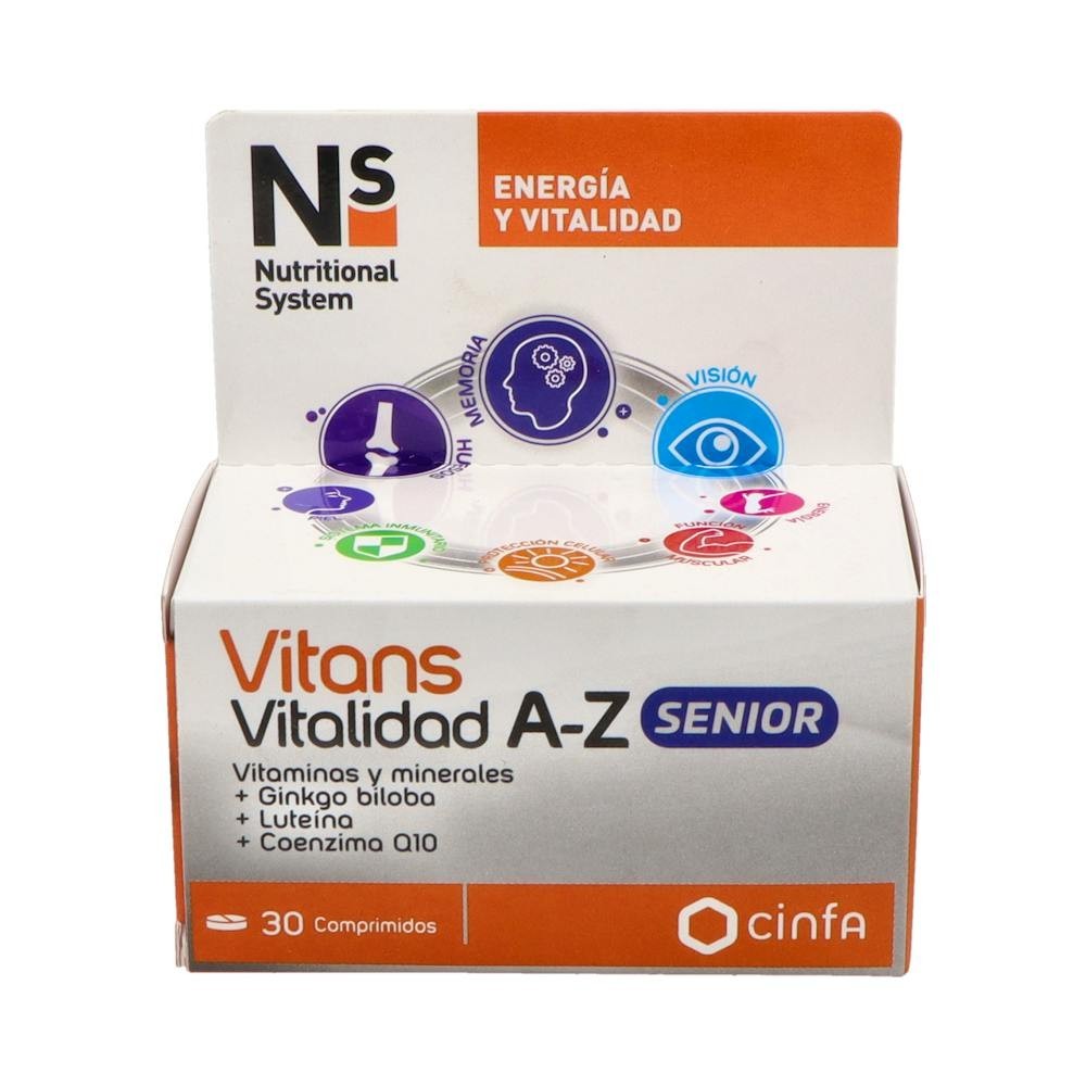 Cinfa Complemento Alimenticio Vitans Vitalidad A-Z Senior 30comp