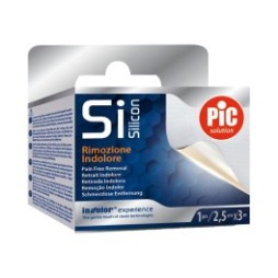 Pic Solution Esparadrapo Silicón Adhesivo 2,5cmx3m 1ud