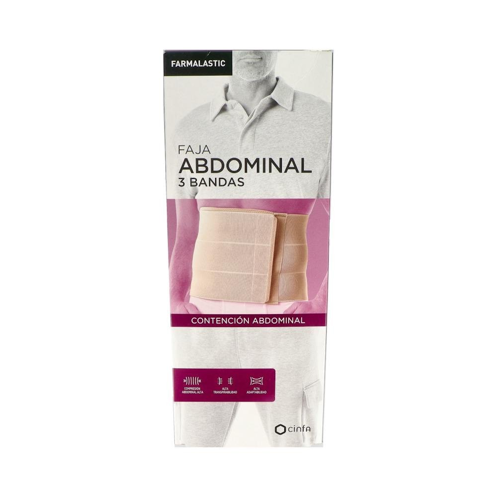 Farmalastic Faja Abdominal 3 Bandas Talla Pequeña 1ud