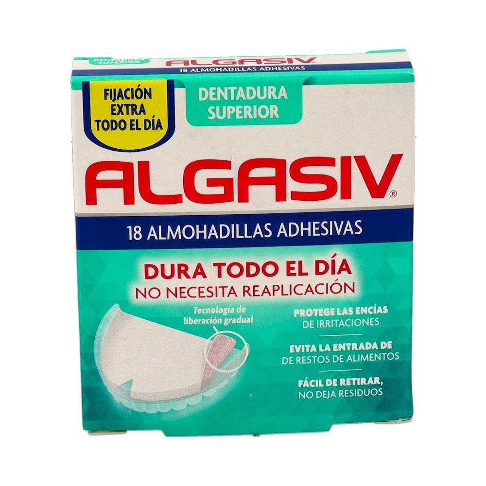 Algasiv Almohadillas Adhesivas para Prótesis Superior 18uds