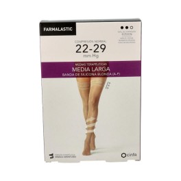Farmalastic Media Larga Blonda (A-F) Comp Normal Negra T-M 1 Par
