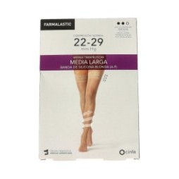 Farmalastic Media Larga blonda (A-F) comp. normal T-extra grande negro 1 Par