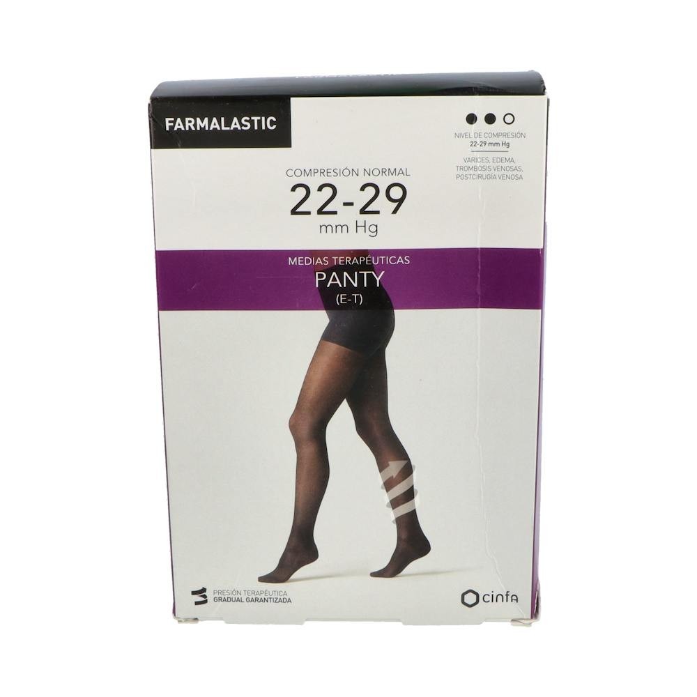 Farmalastic panty-media hasta la cintura (E-T) compresión normal T-grande camel